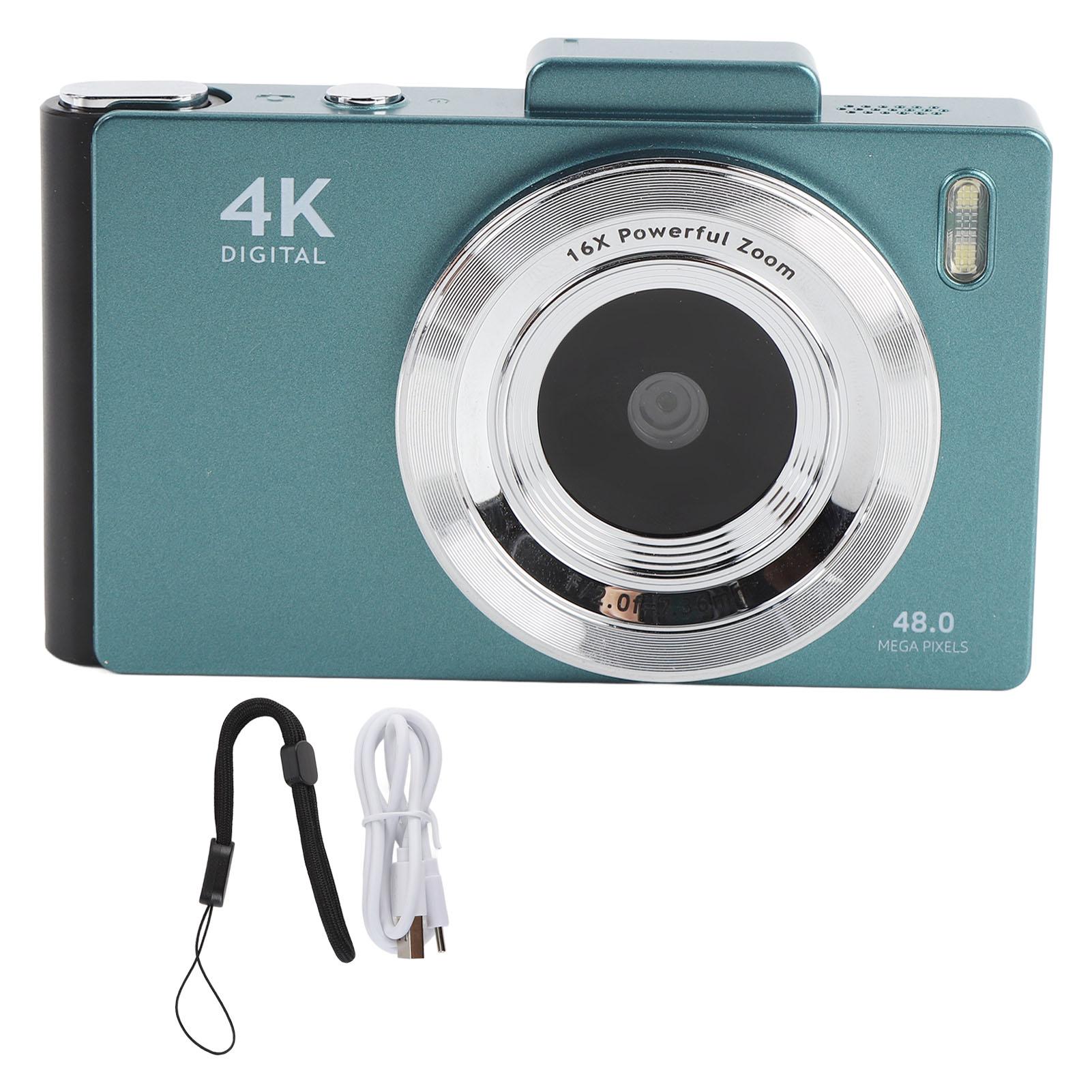 4K Digital Camera with Front and Rear Camera UHD 48MP 2.8inch Screen 16x Digital Zoom Auto Focus чорний
4K Digital Camera with Front and Rear Camera UHD 48MP 2.8inch Screen 16x Digital Zoom Auto Focus чорний