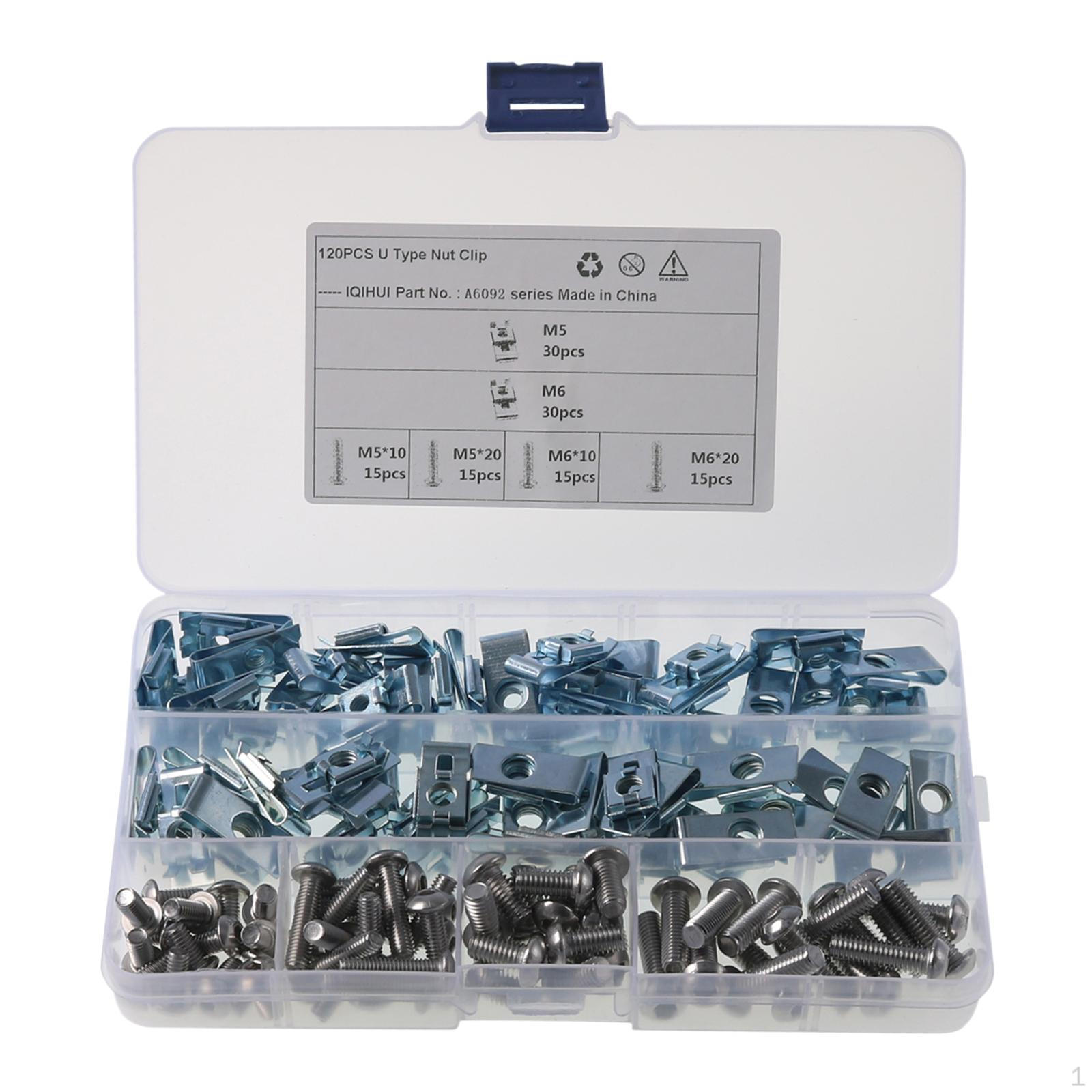 120Pcs clip Nut Screws Mounting Interior Fastener Replacement Durable for Automotive Auto Vehicle
120Pcs clip Nut Screws Mounting Interior Fastener Replacement Durable for Automotive Auto Vehicle