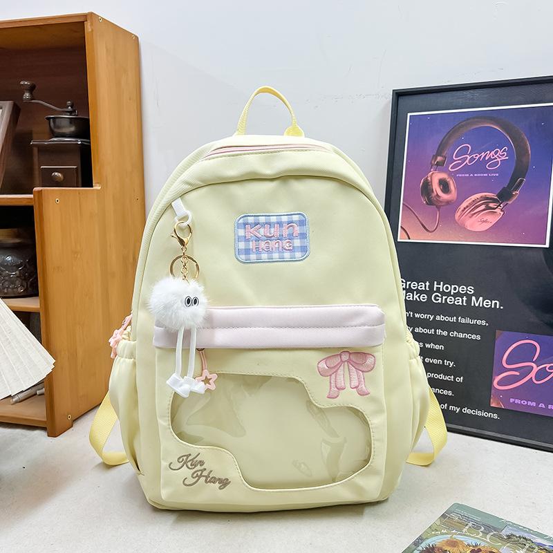 New pain bag Japanese large-capacity junior high school schoolbag small fresh student cute backpack cute cartoon backpack рожевий
New pain bag Japanese large-capacity junior high school schoolbag small fresh student cute backpack cute cartoon backpack рожевий