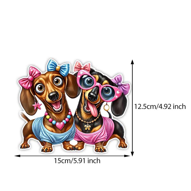 Funny Humorous Dachshund Car Stickers Waterproof Vinyl Decals Auto Body Window Bumper Decor Motorcycle Helmet Stickers TM294 B-15cm Longest Side
Funny Humorous Dachshund Car Stickers Waterproof Vinyl Decals Auto Body Window Bumper Decor Motorcycle Helmet Stickers TM294 B-15cm Longest Side