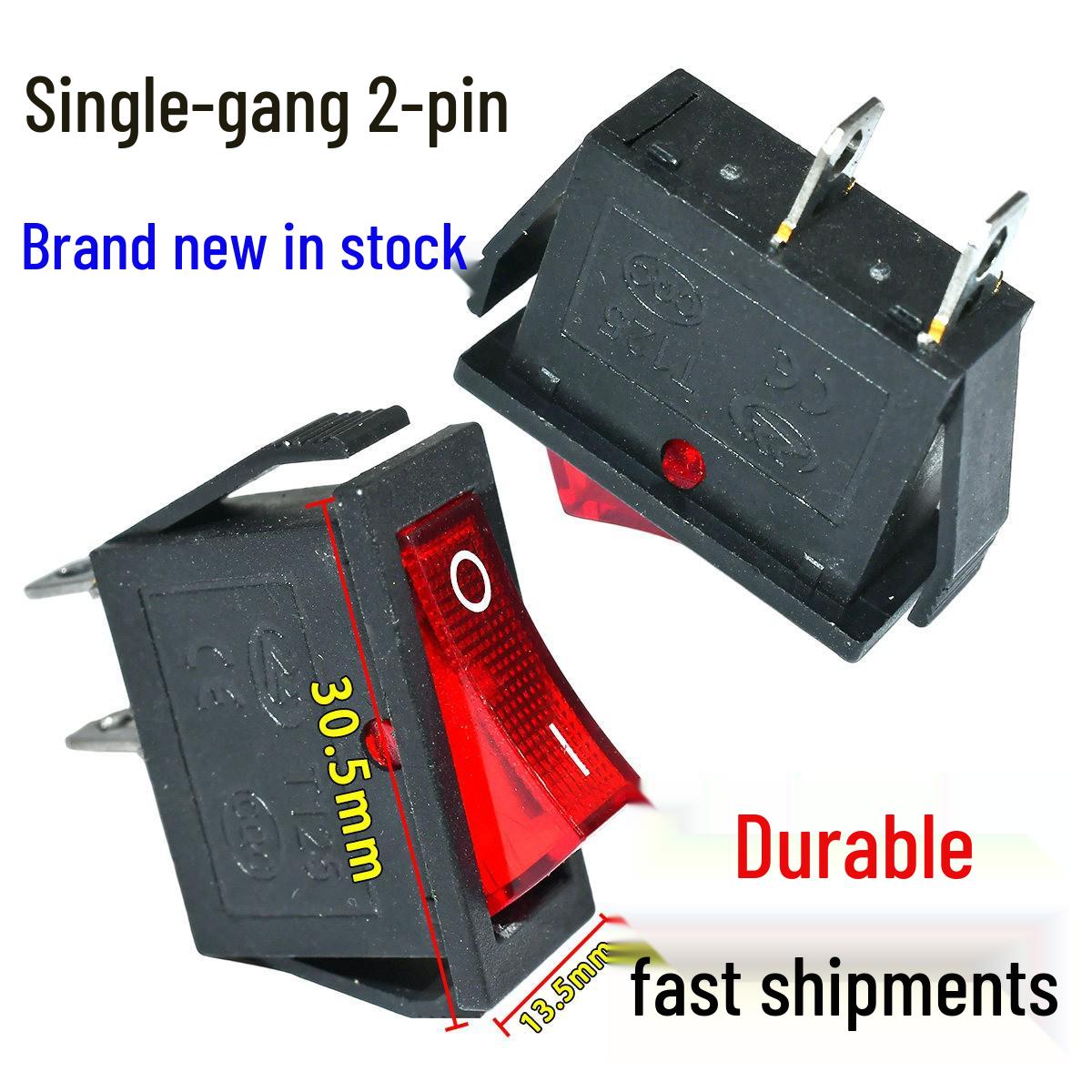 Electric Griddle Double Rocker Switch, 4/6 Pins, 2 Gears, 30A, Red Power Button for Heaters
Electric Griddle Double Rocker Switch, 4/6 Pins, 2 Gears, 30A, Red Power Button for Heaters