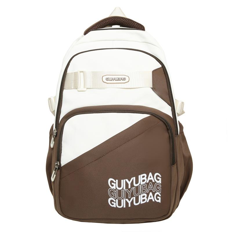 Color Block Student Schoolbag Women s Large Capacity Lightweight Backpack коричневий
Color Block Student Schoolbag Women s Large Capacity Lightweight Backpack коричневий