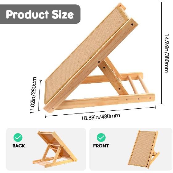 Когтеточка для кошек с когтеточкой из сизаля Пандус для домашних животных с тремя регулируемыми по высоте кроватями для больших кошек в помещении и маленьких 48x28x38cm
Когтеточка для кошек с когтеточкой из сизаля Пандус для домашних животных с тремя регулируемыми по высоте кроватями для больших кошек в помещении и маленьких 48x28x38cm