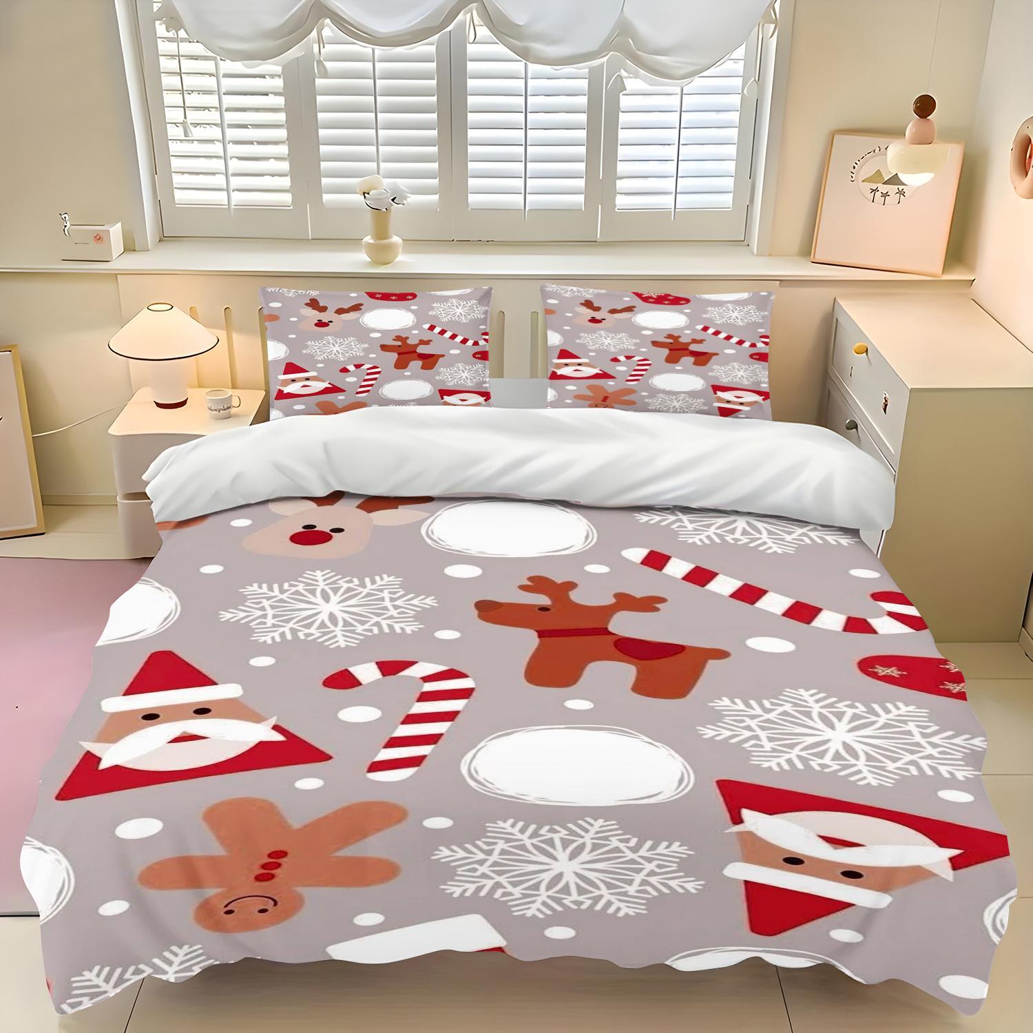 Пододеяльник для рождественского одеяла, пододеяльник, милый лось Санта-Клауса, постельное белье, рождественское украшение для мебели, изысканный праздничный подарок 90x200cm
Пододеяльник для рождественского одеяла, пододеяльник, милый лось Санта-Клауса, постельное белье, рождественское украшение для мебели, изысканный праздничный подарок 90x200cm