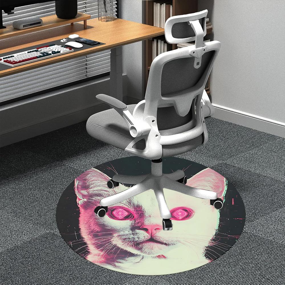1pc Neon Cat Office Round Area Rug, Indoor Mat Suitable ForOffice, Under Office Chairs Bedroom Living Room Home Decor, Room Deco u09 80cm by 80cm
1pc Neon Cat Office Round Area Rug, Indoor Mat Suitable ForOffice, Under Office Chairs Bedroom Living Room Home Decor, Room Deco u09 80cm by 80cm