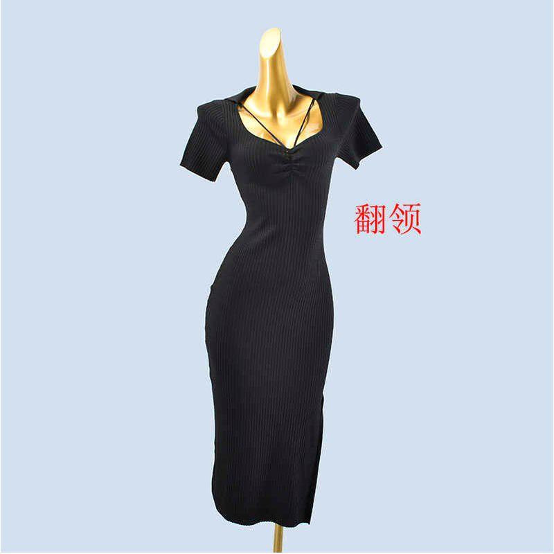 Sexy Knitting Dress Women s Summer New Arrival Sexy Slim Fit Slimming Bodycon Dress Black turndown All yards
Sexy Knitting Dress Women s Summer New Arrival Sexy Slim Fit Slimming Bodycon Dress Black turndown All yards