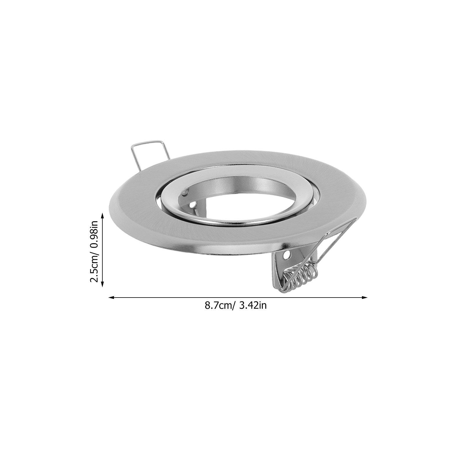 3Pcs Spotlight Mounting Bracket Iron Recessed Light Frame Holder Mr16 Gu10 Ceiling Downlight Fixture Metal Baffle Trim срібний
3Pcs Spotlight Mounting Bracket Iron Recessed Light Frame Holder Mr16 Gu10 Ceiling Downlight Fixture Metal Baffle Trim срібний