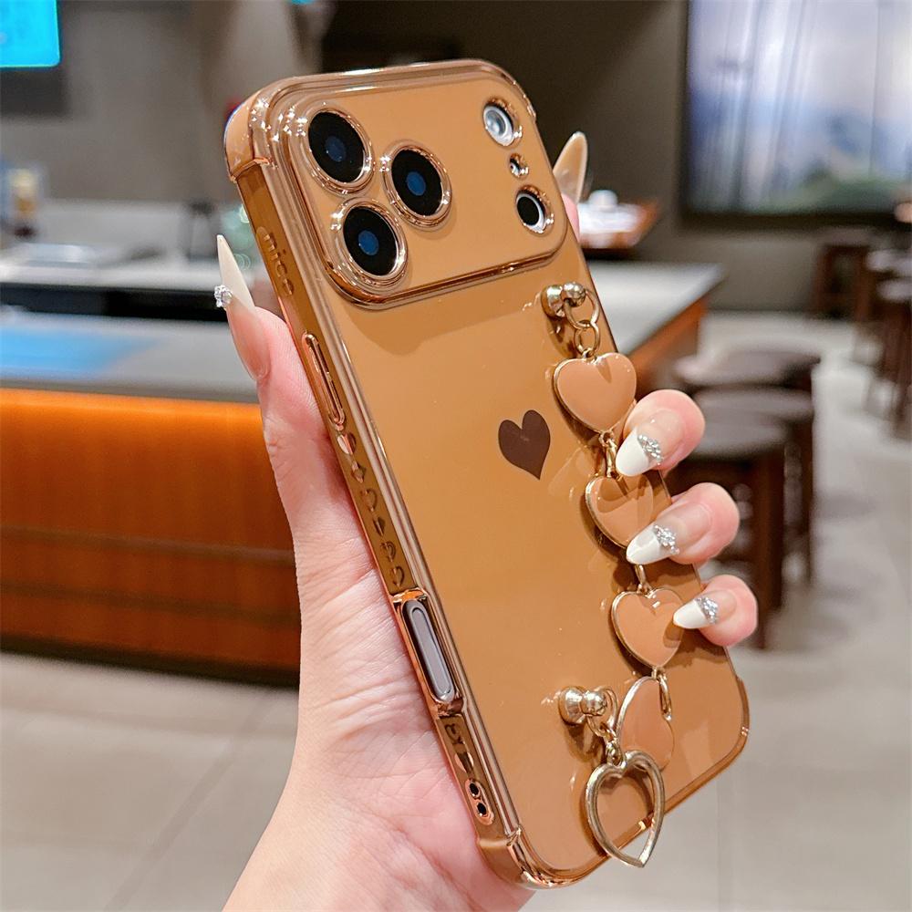 Love Heart Bracelet Wrist Strap Chain Phone Case For iPhone 17 16 15 14 13 12 11 Pro Max Air 16E 7 8 Plus X XR XS Silicone Cover iPhone 7
Love Heart Bracelet Wrist Strap Chain Phone Case For iPhone 17 16 15 14 13 12 11 Pro Max Air 16E 7 8 Plus X XR XS Silicone Cover iPhone 7