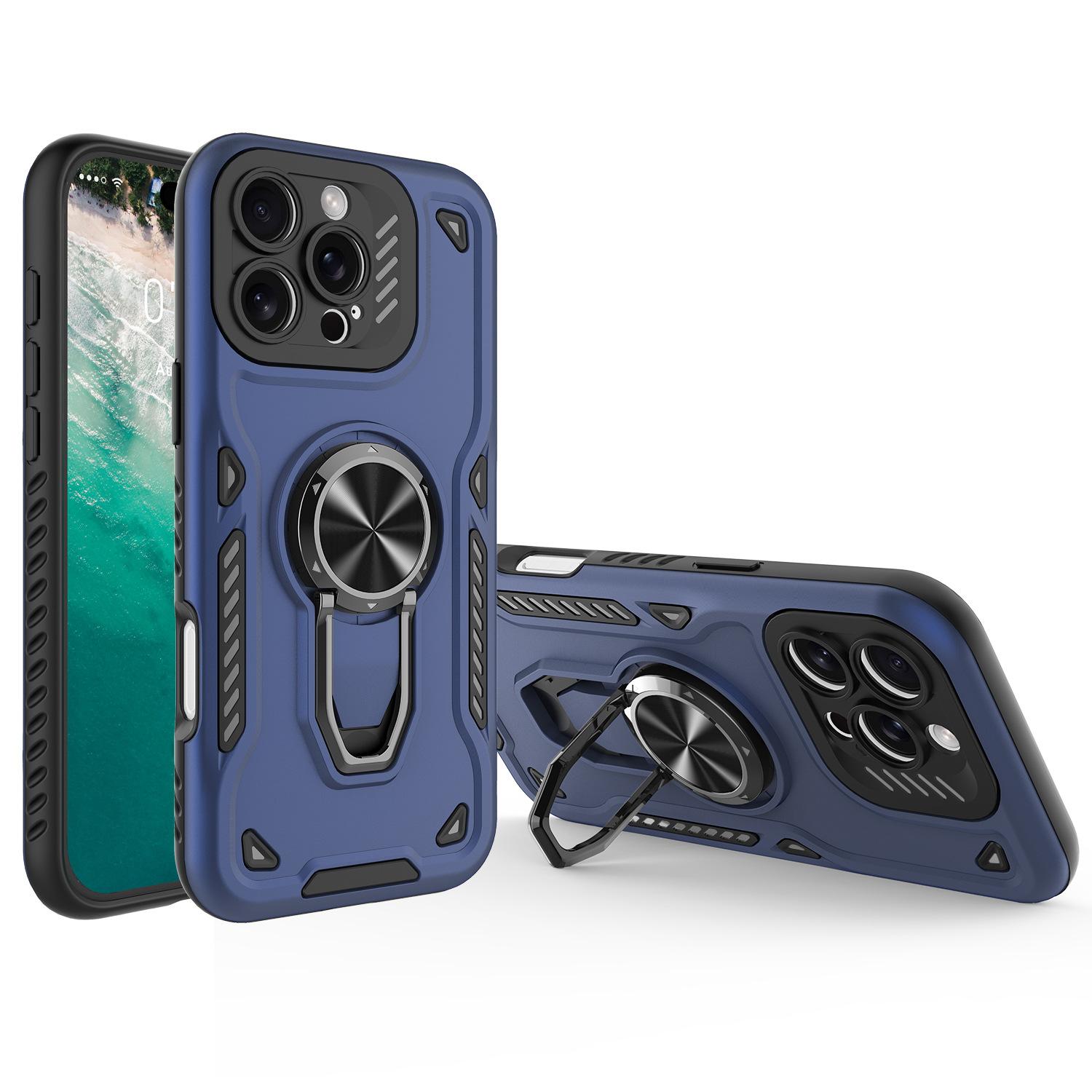 Для iPhone 16 Pro Чехол с подставкой Противоударный ТПУ+ПК Задняя крышка для телефона Navy Blue
Для iPhone 16 Pro Чехол с подставкой Противоударный ТПУ+ПК Задняя крышка для телефона Navy Blue