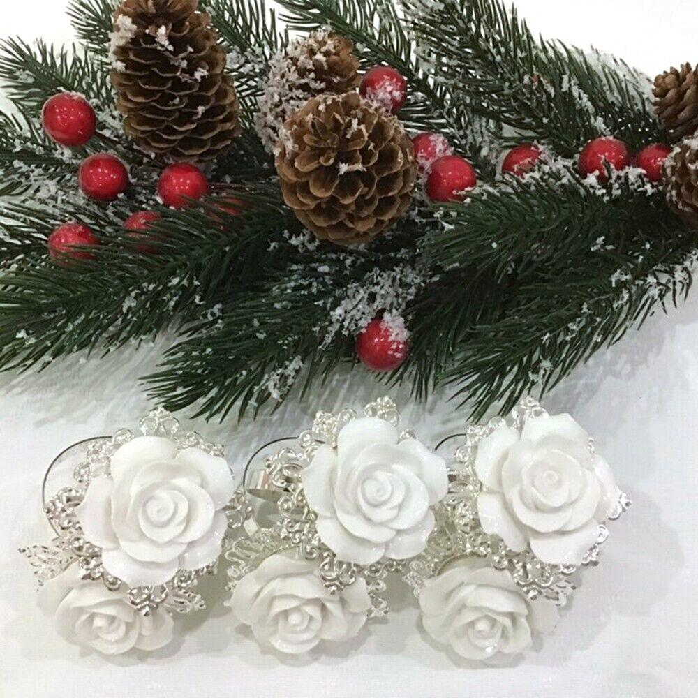 Украшение стола Тканевое кольцо Розы Кольцо для салфеток Красивая подставка для салфеток