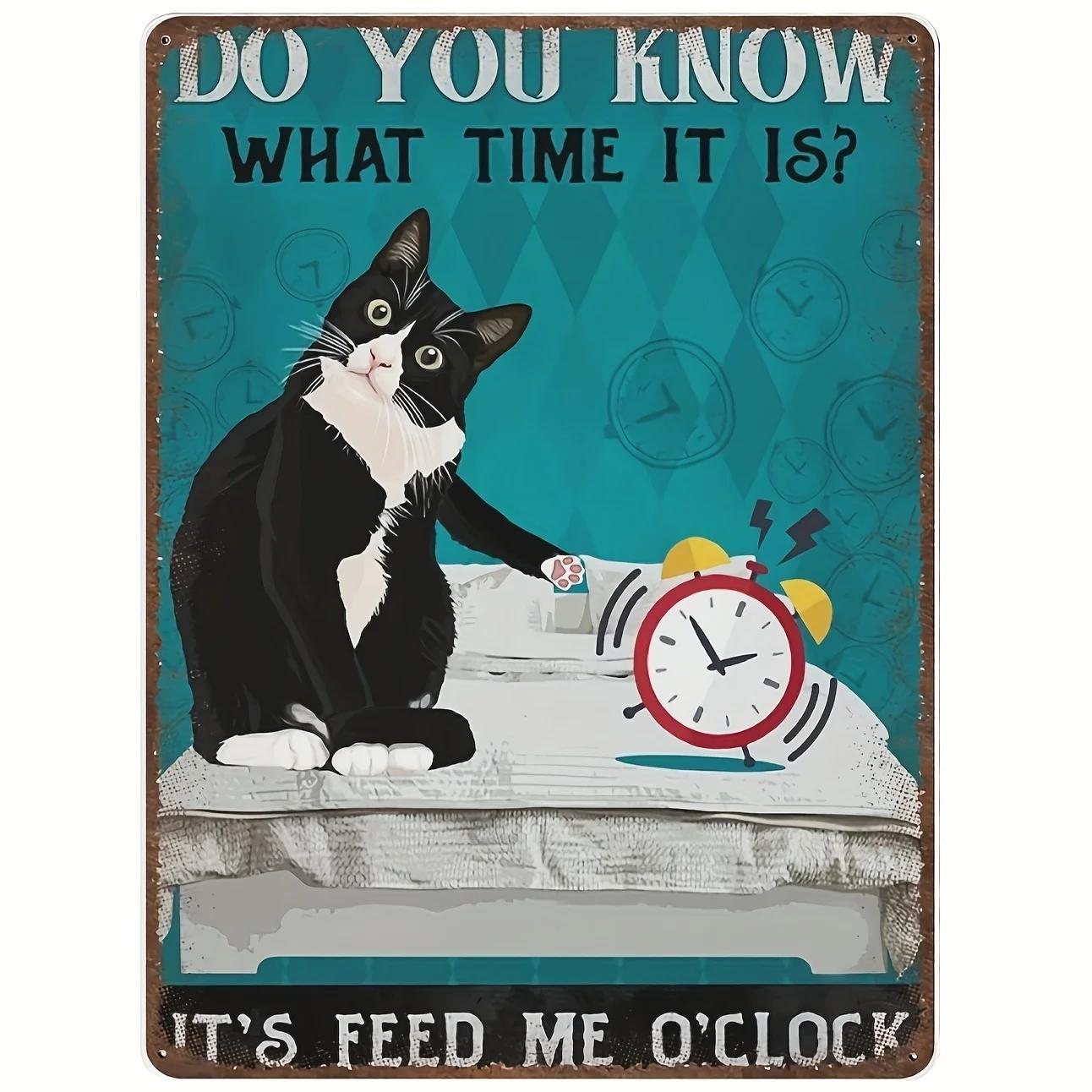 1pc Vintage Thick Metal Tin Sign-It s Feed Me O clock Sign Funny Tuxedo Cat PosterHome Decor Wall ArtFunny Signs For Home 20x30cm(7.8x11.8inch)
1pc Vintage Thick Metal Tin Sign-It s Feed Me O clock Sign Funny Tuxedo Cat PosterHome Decor Wall ArtFunny Signs For Home 20x30cm(7.8x11.8inch)