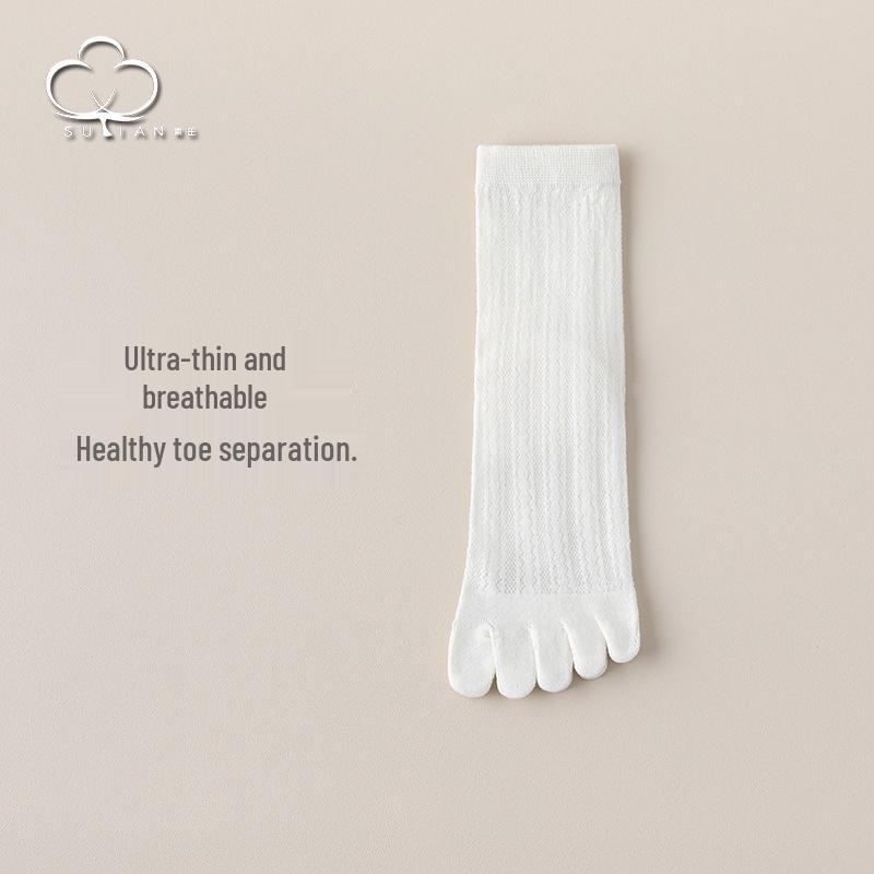 Women s Mesh Five-Toe Mid-Calf Breathable Cotton Socks - Sweat-Absorbing, Split-Toe, Summer Thin, Long Socks. One Size
Women s Mesh Five-Toe Mid-Calf Breathable Cotton Socks - Sweat-Absorbing, Split-Toe, Summer Thin, Long Socks. One Size