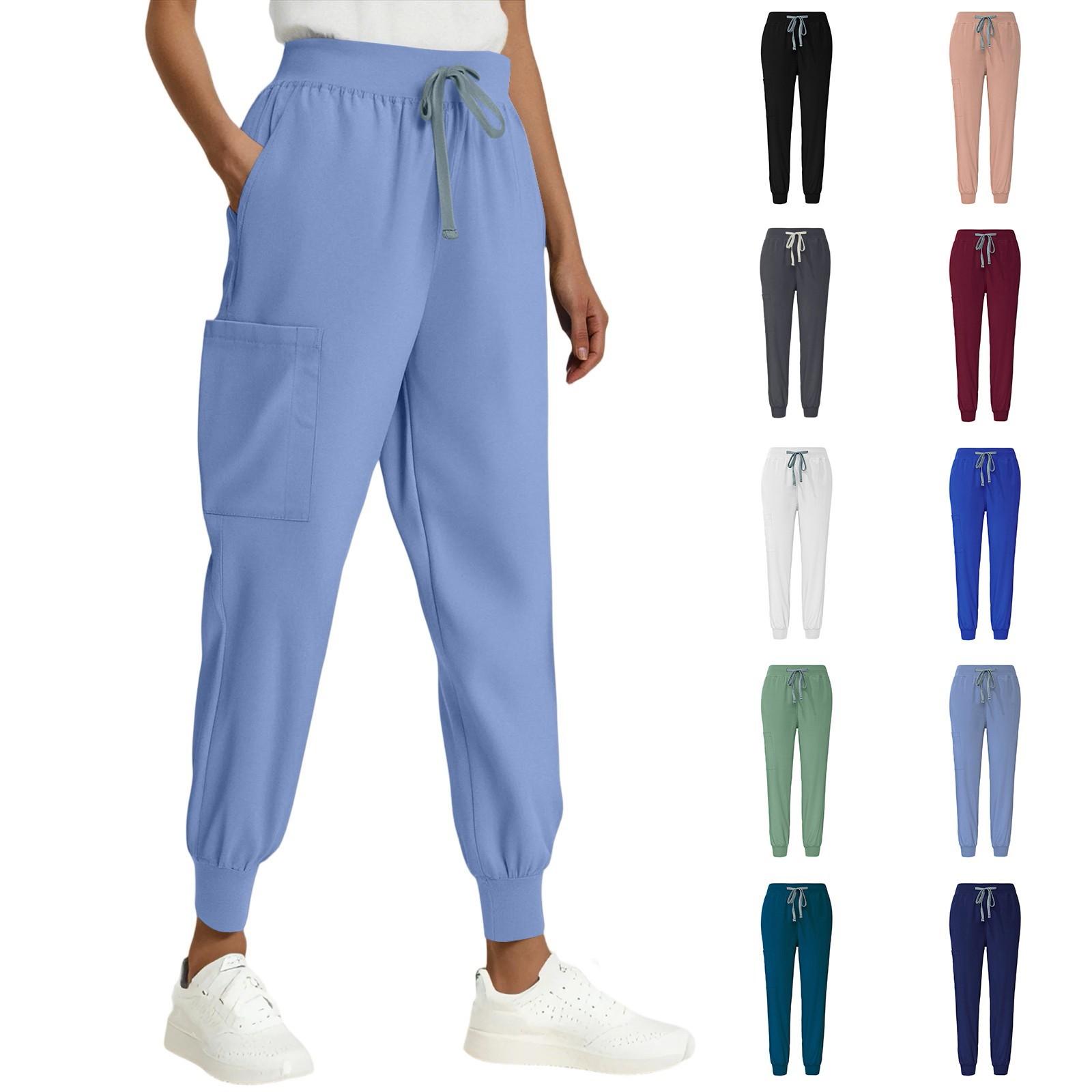 Ladies Fashionable Solid Color Drawstring Elastic Waist Pocket Protective Casual Pants M білий
Ladies Fashionable Solid Color Drawstring Elastic Waist Pocket Protective Casual Pants M білий