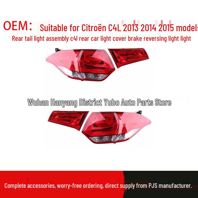 Compatible with 2013-2015 Citroen C4L: Rear Taillight Assembly - Brake and Reverse Light Cover Right Inner Light - Regular
Compatible with 2013-2015 Citroen C4L: Rear Taillight Assembly - Brake and Reverse Light Cover Right Inner Light - Regular