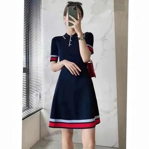 Women s Summer Ice Silk Knit Polo Dress - Casual Short Sleeve, Unique Color Block Design One size (up to 125 lbs)
Women s Summer Ice Silk Knit Polo Dress - Casual Short Sleeve, Unique Color Block Design One size (up to 125 lbs)