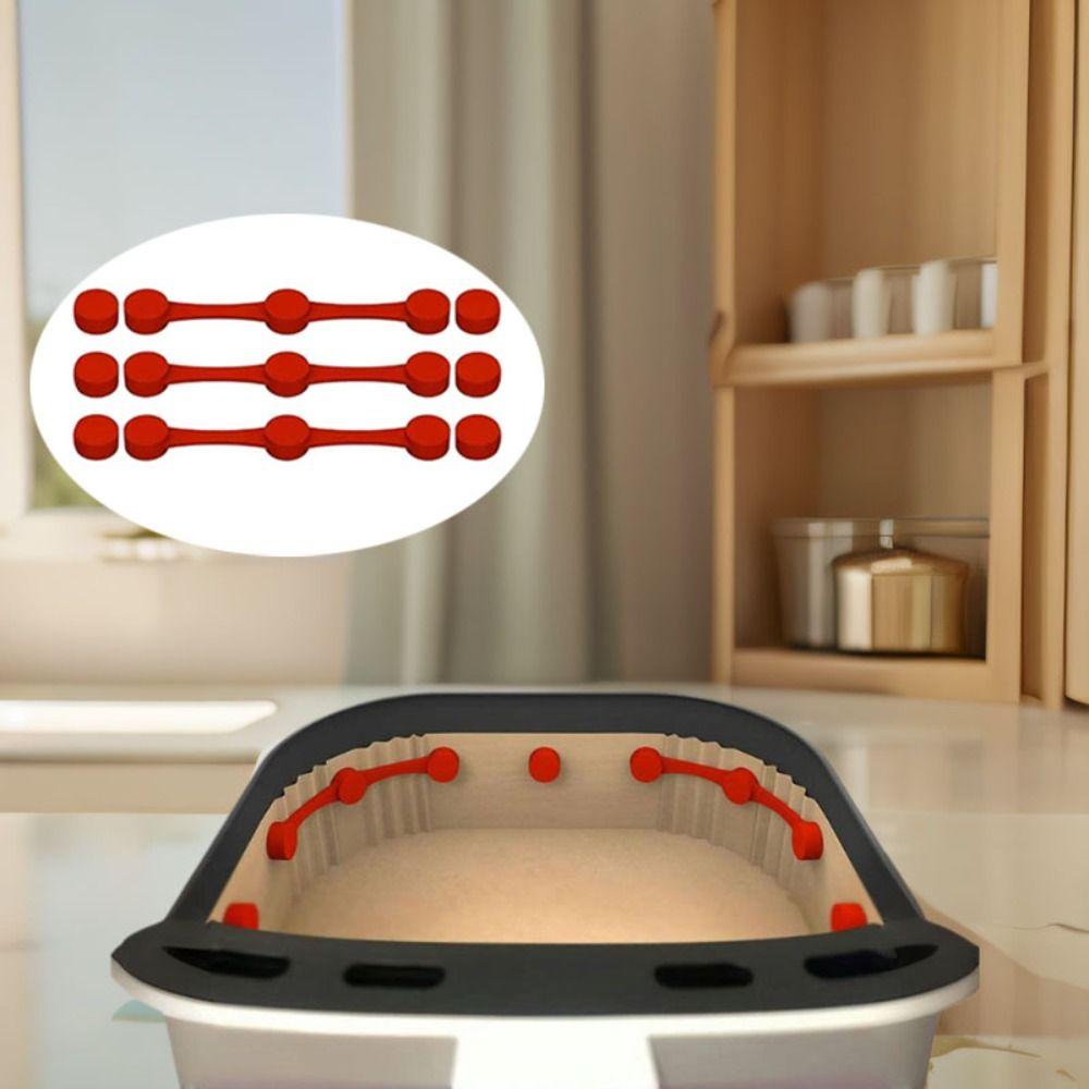 Non-Scratch Air Fryer Magnet Buckle Silicone Air Fryer Baking Paper Fixation Device Home червоний
Non-Scratch Air Fryer Magnet Buckle Silicone Air Fryer Baking Paper Fixation Device Home червоний