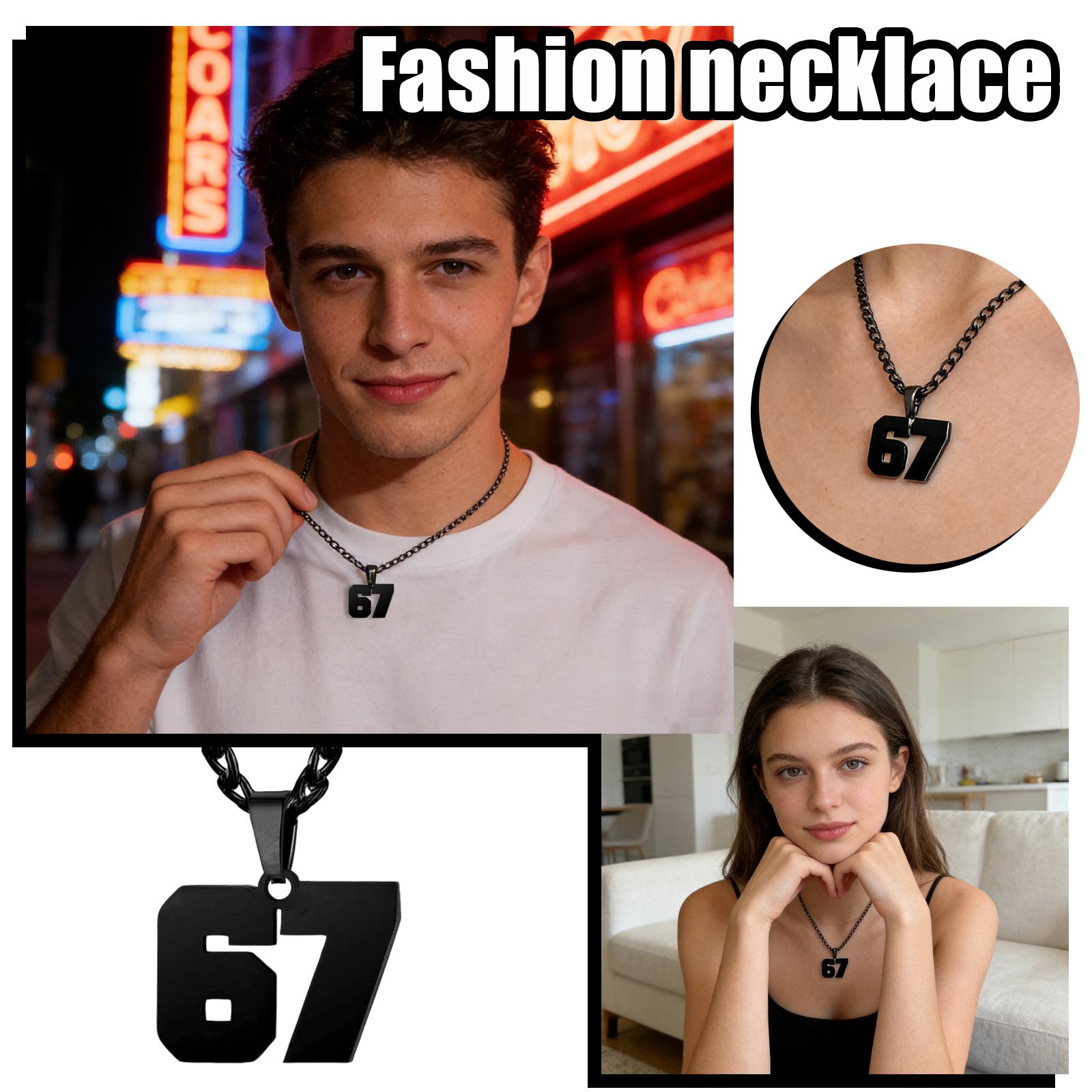 Men s And Women s Stainless Steel Basketball, Football, And Baseball Team Player Number Pendant Chunky Chain Black Sports Necklace One Size
Men s And Women s Stainless Steel Basketball, Football, And Baseball Team Player Number Pendant Chunky Chain Black Sports Necklace One Size