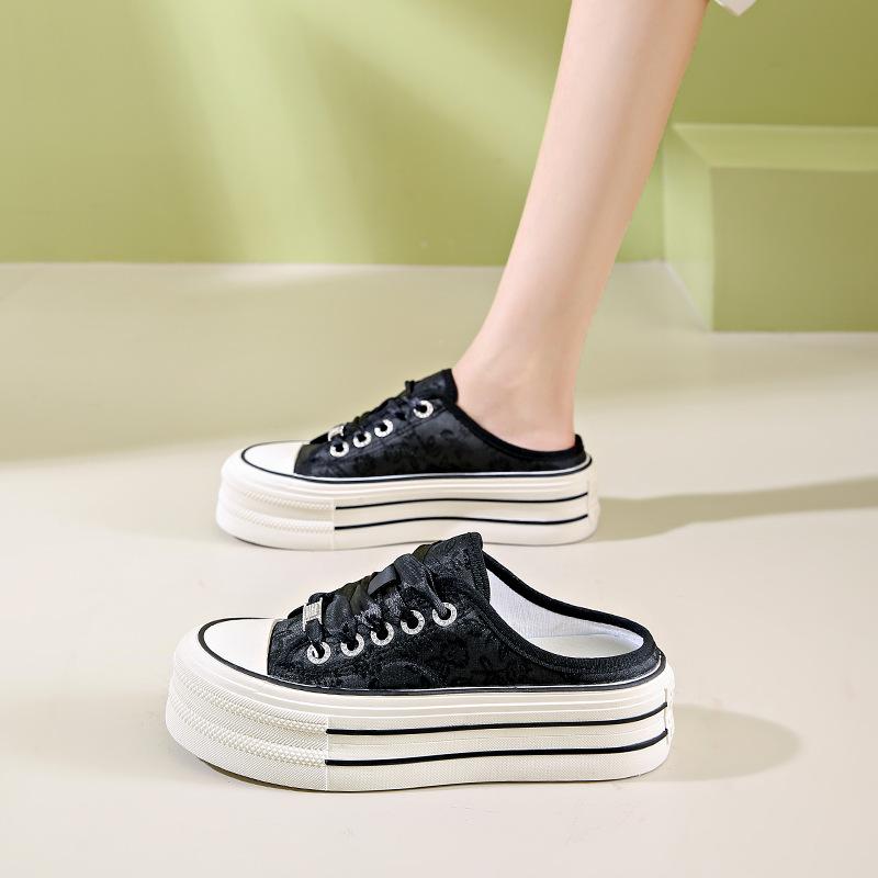 Туфли Baotou half-drag на серебристой платформе, женские, весна-лето 2024, новая корейская версия, небольшие повседневные туфли с блестками 35
Туфли Baotou half-drag на серебристой платформе, женские, весна-лето 2024, новая корейская версия, небольшие повседневные туфли с блестками 35