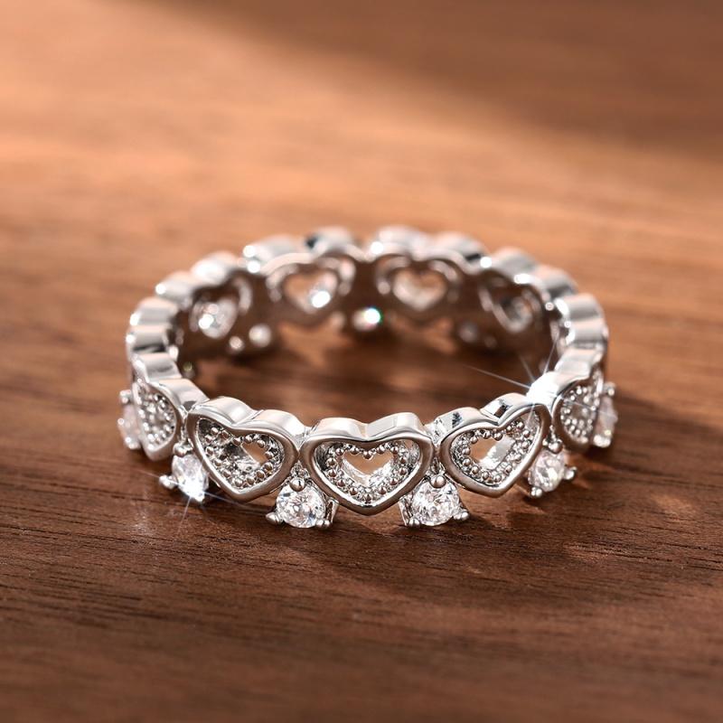 CAOSHI Sweet Romantic Rings for Women Hollow Out Heart Shaped Design Engagement Ceremony Accessories Versatile Finger Zircon 6
CAOSHI Sweet Romantic Rings for Women Hollow Out Heart Shaped Design Engagement Ceremony Accessories Versatile Finger Zircon 6