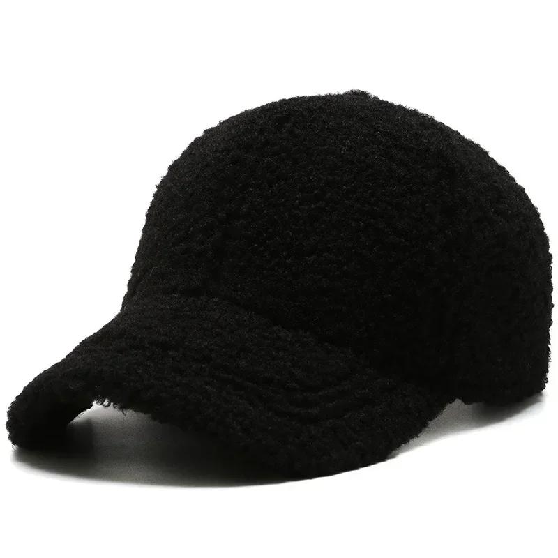 Big Head Solid Artificial Lamb Wool Baseball Cap Women Men Autumn Winter Hats Keep Warm Cap Plush Baseball Caps Outdoor Dad Hat One Size чорний
Big Head Solid Artificial Lamb Wool Baseball Cap Women Men Autumn Winter Hats Keep Warm Cap Plush Baseball Caps Outdoor Dad Hat One Size чорний