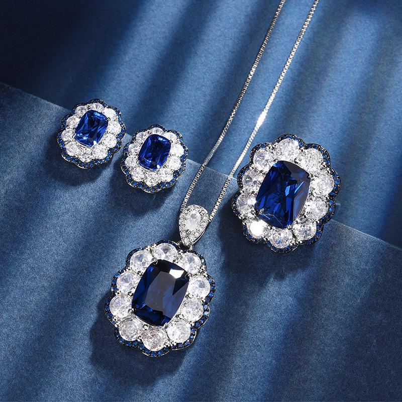 Ladies Light Luxury Fashion Design Blue Flower Earnail Set Vintage Pendant Set Jewelry Festival Gift Daily Accessories
Ladies Light Luxury Fashion Design Blue Flower Earnail Set Vintage Pendant Set Jewelry Festival Gift Daily Accessories