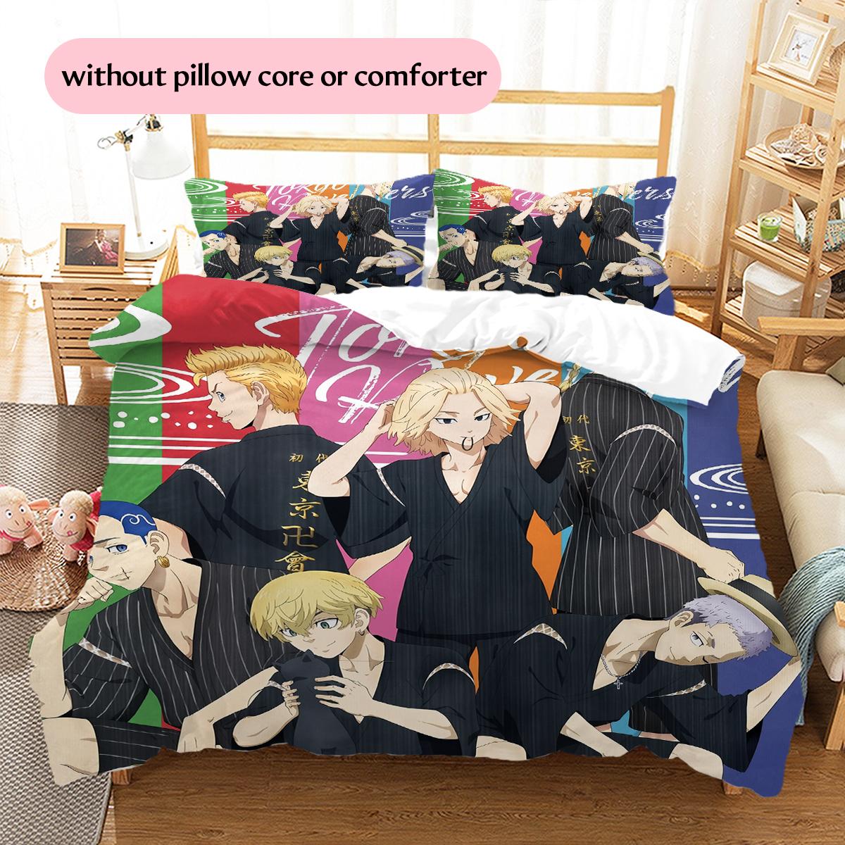 Tokyo Revengers Pattern Bedding Home Decoration Birthday & Festival Gift (1 * duvet cover + 2 * pillowcase, without core) 135x200cm
Tokyo Revengers Pattern Bedding Home Decoration Birthday & Festival Gift (1 * duvet cover + 2 * pillowcase, without core) 135x200cm