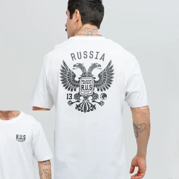 Summer Tshirt with Americanstyle Print Short Sleeve Trendy Brand Popular on Instagram Pure Cotton Loose Round Neck Top S
Summer Tshirt with Americanstyle Print Short Sleeve Trendy Brand Popular on Instagram Pure Cotton Loose Round Neck Top S