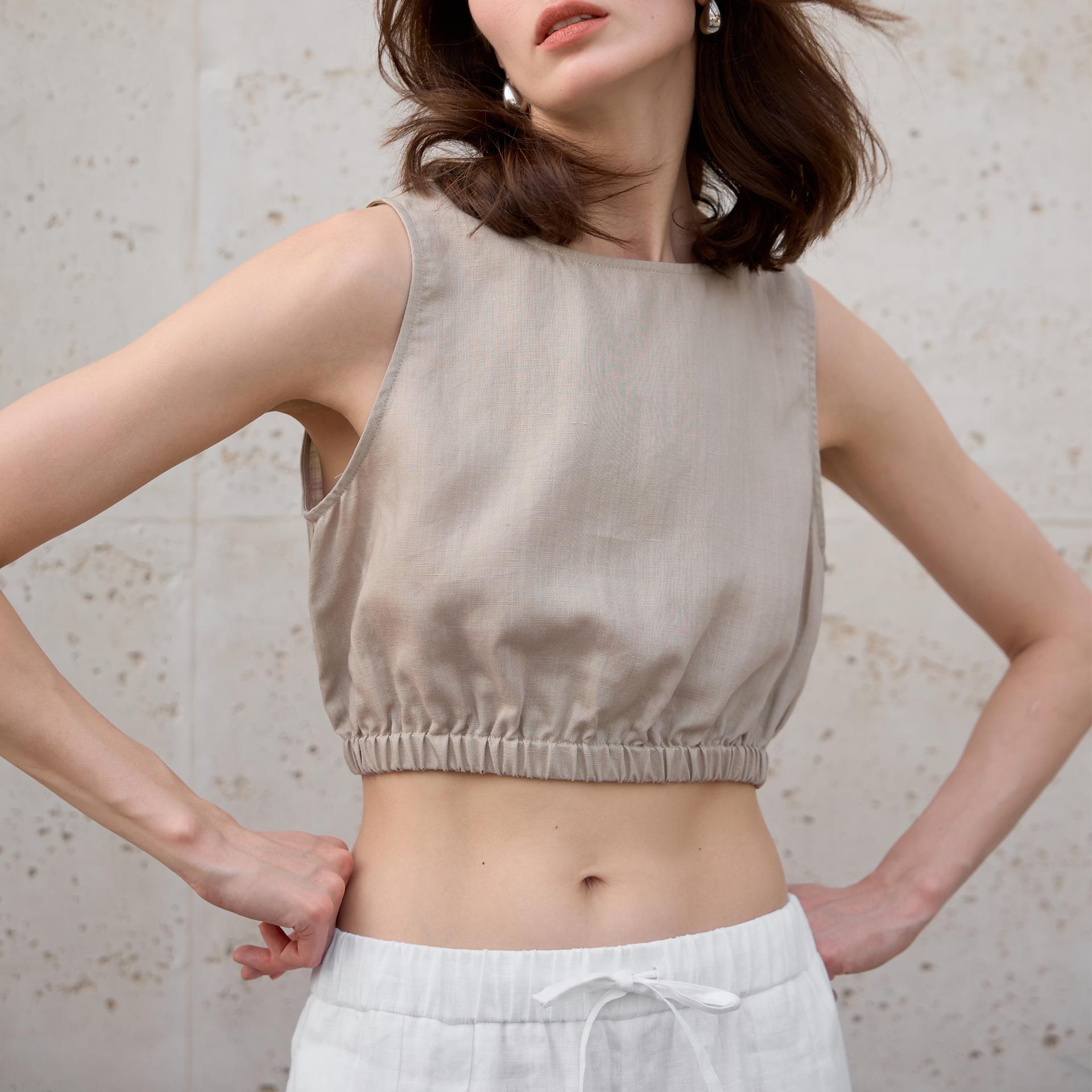 Tencel Linen Women s Sleeveless Crop Top - 2025 European & American Slimming Style Small белый
Tencel Linen Women s Sleeveless Crop Top - 2025 European & American Slimming Style Small белый