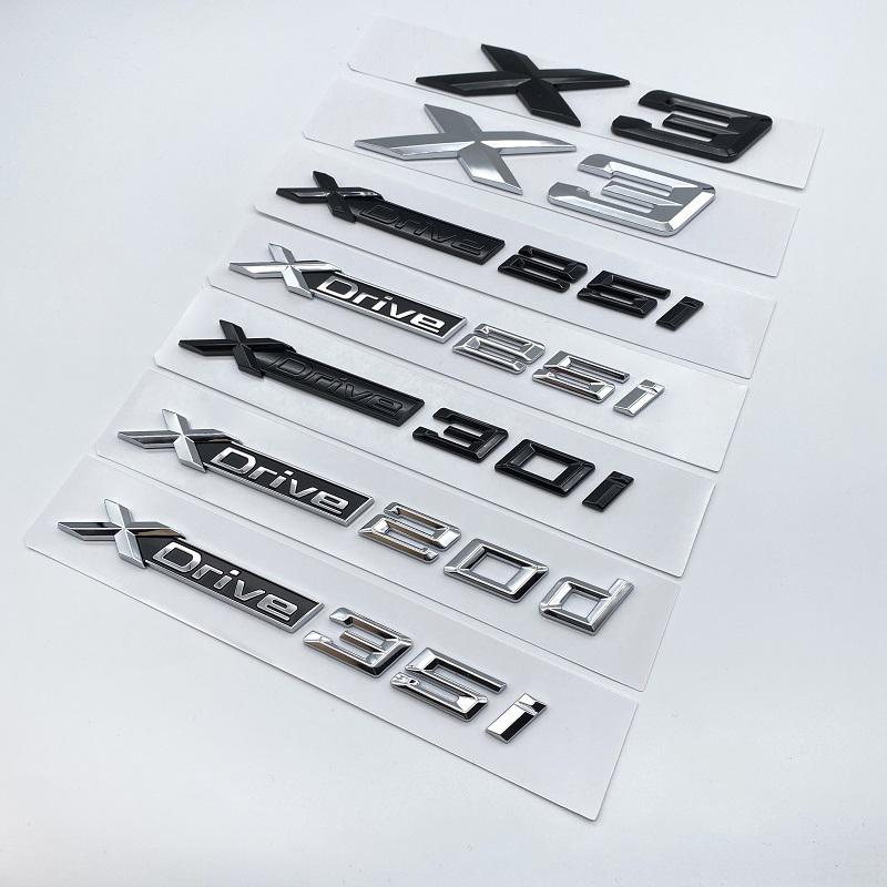 Новые хромированные черные буквы на крыльях SDrive20i XDrive20i XDrive28i XDrive30i XDrive20d эмблемы для BMW X3 логотип багажника автомобиля
Новые хромированные черные буквы на крыльях SDrive20i XDrive20i XDrive28i XDrive30i XDrive20d эмблемы для BMW X3 логотип багажника автомобиля