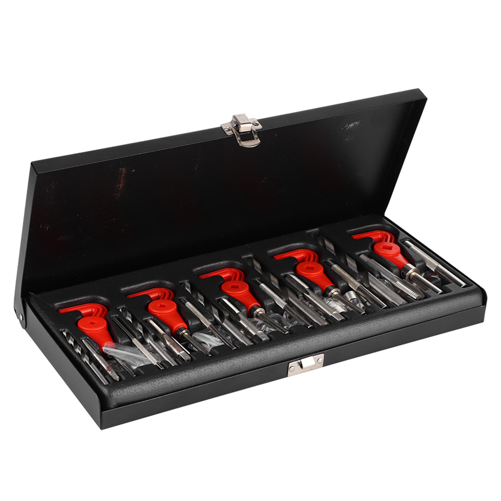 131pcs Metric Damaged Thread Rethread Repair Set M5 M6 M8 M10 M12 for Car Automotive
131pcs Metric Damaged Thread Rethread Repair Set M5 M6 M8 M10 M12 for Car Automotive