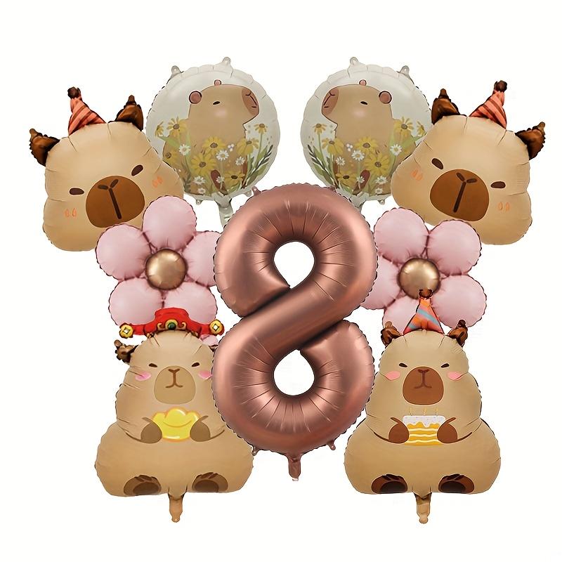 1Set Cartoon Animal Capybara Theme Birthday Cake Balloon Banner Children Party Decorations Number Foil Balloon Baby Shower Gifts 32inch
1Set Cartoon Animal Capybara Theme Birthday Cake Balloon Banner Children Party Decorations Number Foil Balloon Baby Shower Gifts 32inch