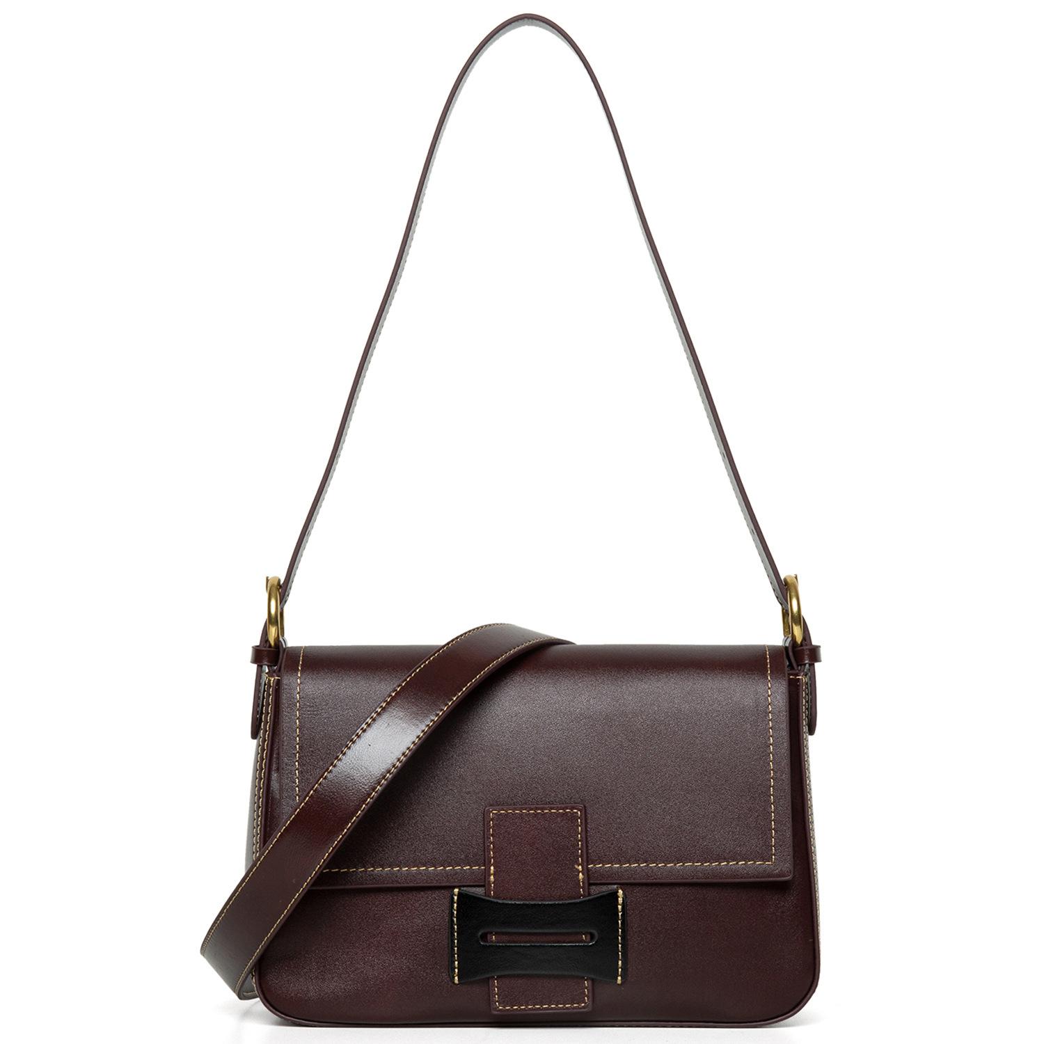 Первый слой коровьей кожи ретро растительного дубления маленькая квадратная сумка модная универсальная сумка через плечо женская сумка из натуральной кожи кофейный