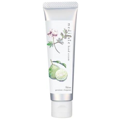 Meditate Hand Cream Shine (100% essential oils: Geranium and Bergamot scent)
Meditate Hand Cream Shine (100% essential oils: Geranium and Bergamot scent)