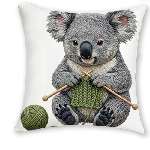 1/4pcs Cute Koala Throw Pillow Covers Cozy Soft Animal Themed Cushion Cases for Home Decor Cushion cover 45x45cm-1pcs
1/4pcs Cute Koala Throw Pillow Covers Cozy Soft Animal Themed Cushion Cases for Home Decor Cushion cover 45x45cm-1pcs