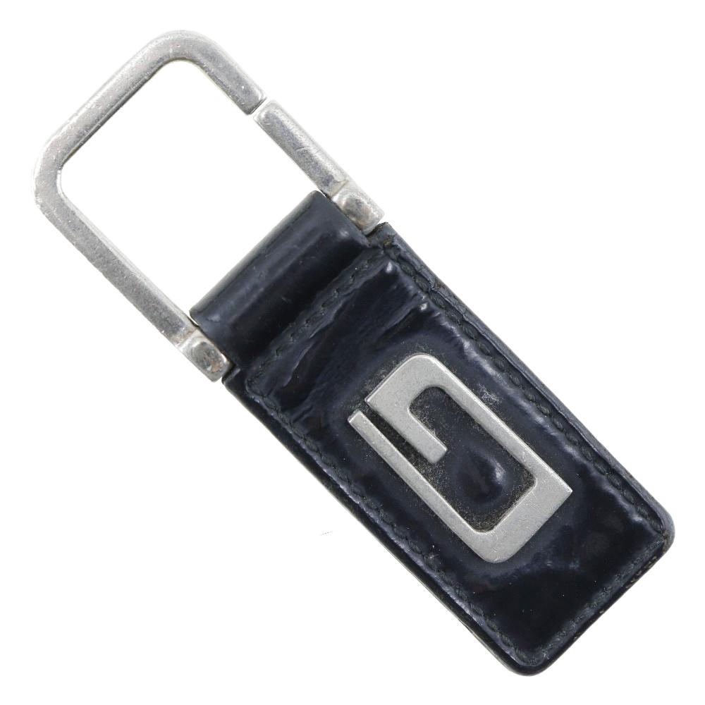 GUCCI Key ring key ring G motif Silver / black enamel unisex Used
GUCCI Key ring key ring G motif Silver / black enamel unisex Used