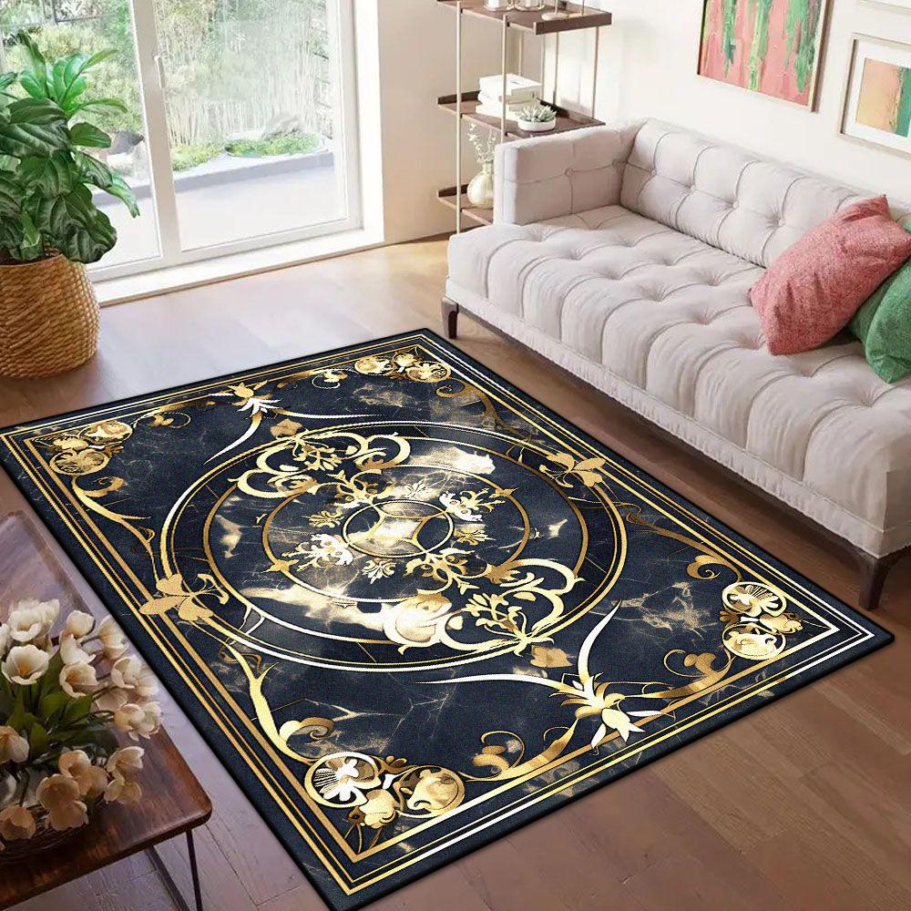 Luxury Marble Carpet with Golden Border Soft Antiskid Large Rug Machine Washable for Living Room Bedroom Entrance Mat 60x90cm
Luxury Marble Carpet with Golden Border Soft Antiskid Large Rug Machine Washable for Living Room Bedroom Entrance Mat 60x90cm