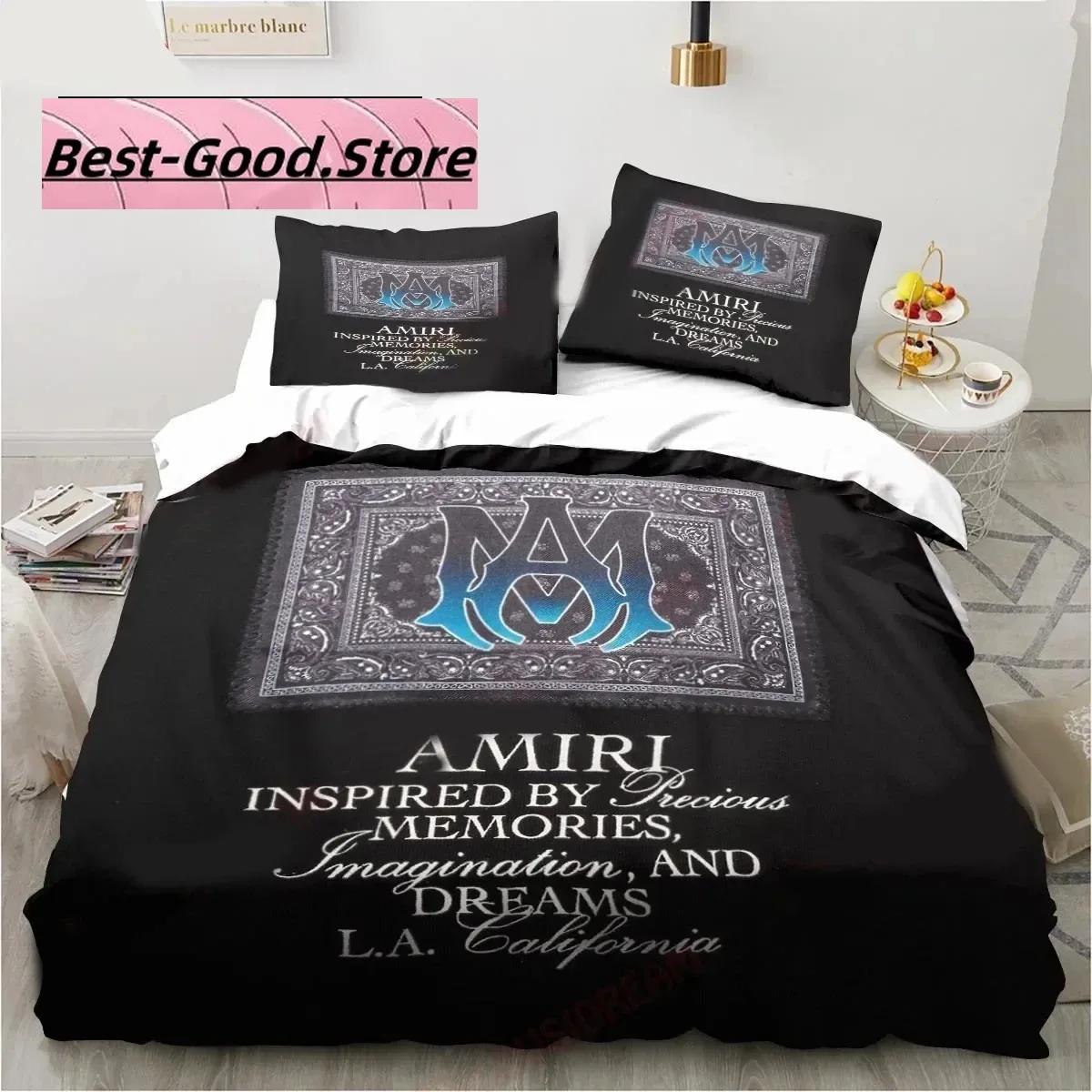 Fashion A-Amiris Logo Graffiti Pattern Bedding Set Boys Girls Twin Queen King Size Duvet Cover Pillowcase Bed boys Adult Bedroom EU Single(135*200cm)3pcs
Fashion A-Amiris Logo Graffiti Pattern Bedding Set Boys Girls Twin Queen King Size Duvet Cover Pillowcase Bed boys Adult Bedroom EU Single(135*200cm)3pcs