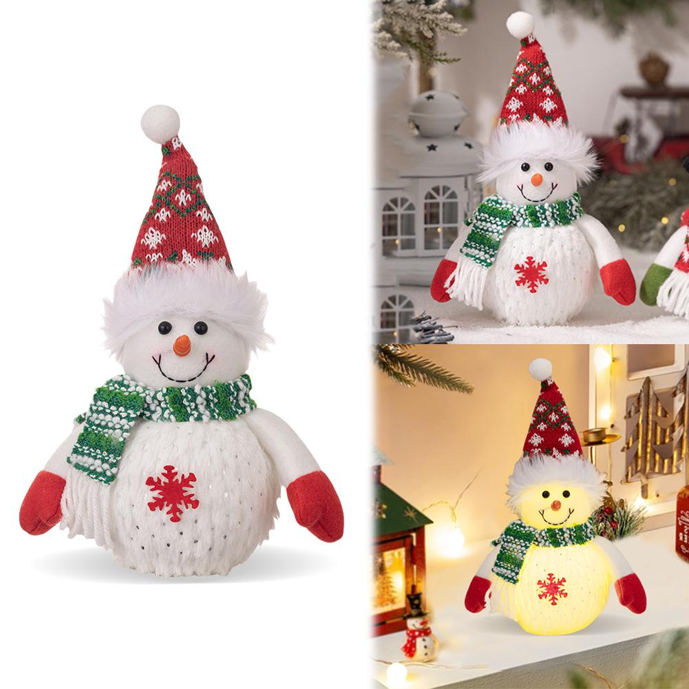 LED Light Snowman Doll Illuminated Snowman Ornaments Battery Operated Glowing Plush Snowman Light Up Ornaments for Kids
LED Light Snowman Doll Illuminated Snowman Ornaments Battery Operated Glowing Plush Snowman Light Up Ornaments for Kids