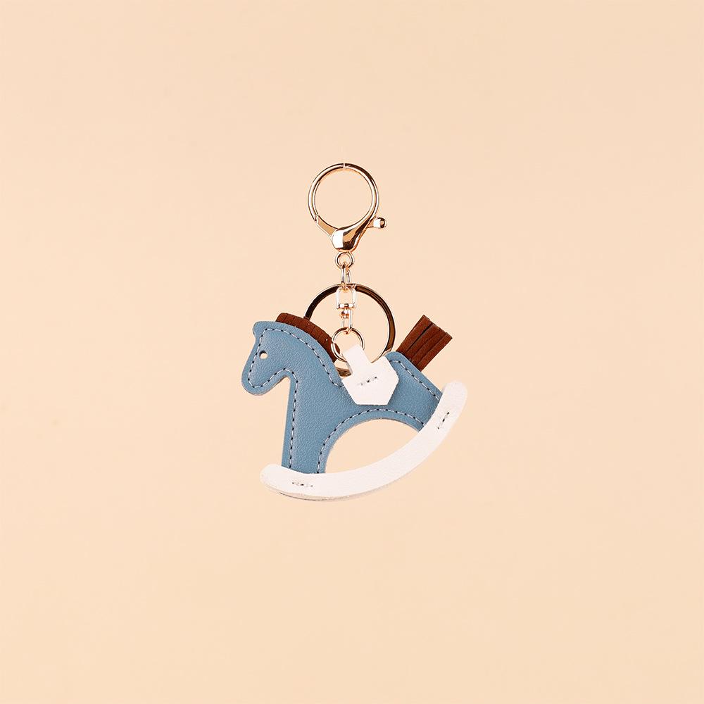 Cute Rocking Horse Pendant - PU Leather Wooden Horse Bag Charm & Keychain
Cute Rocking Horse Pendant - PU Leather Wooden Horse Bag Charm & Keychain