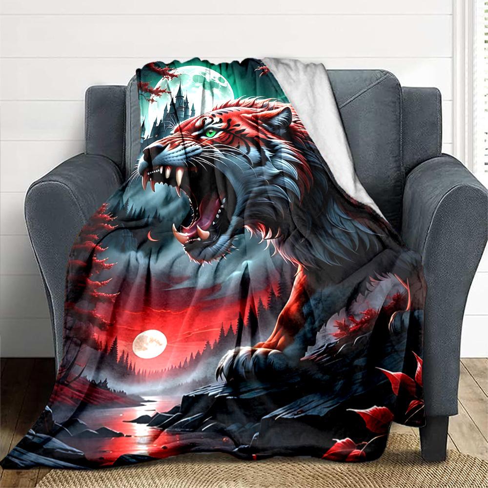 1pc Fantasy Tiger Blanket Lightweight Blanket Throw Blanket For Sofa, Bed, Travel, Camping, Livingroom, Office, Couch, Chair yy251010086 100x150cm
1pc Fantasy Tiger Blanket Lightweight Blanket Throw Blanket For Sofa, Bed, Travel, Camping, Livingroom, Office, Couch, Chair yy251010086 100x150cm
