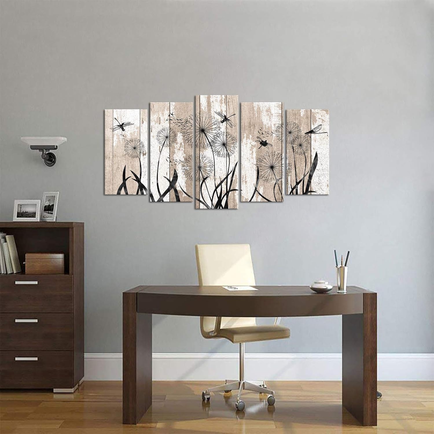 5 Pieces Large Abstract Dragonfly with Dandelion Print Canvas Painting Wood Textured Picture Artwork Living Room Bedroom Housewarming 20x35cm*2 20x45cm*2 20x55cm*1 No Frame
5 Pieces Large Abstract Dragonfly with Dandelion Print Canvas Painting Wood Textured Picture Artwork Living Room Bedroom Housewarming 20x35cm*2 20x45cm*2 20x55cm*1 No Frame