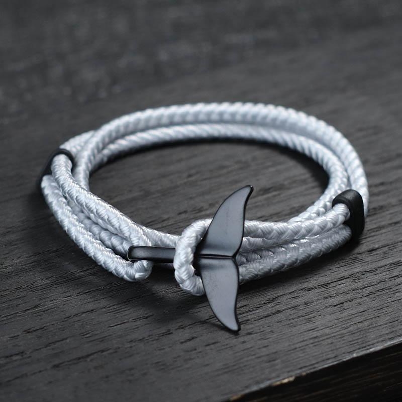 New Novel Whale Tail Bracelet For Men Multilayer Adjustable Keel Rope Braclet Marine Animal Braslet Homme Gift For Him Pulseira срібло сірий колір
New Novel Whale Tail Bracelet For Men Multilayer Adjustable Keel Rope Braclet Marine Animal Braslet Homme Gift For Him Pulseira срібло сірий колір