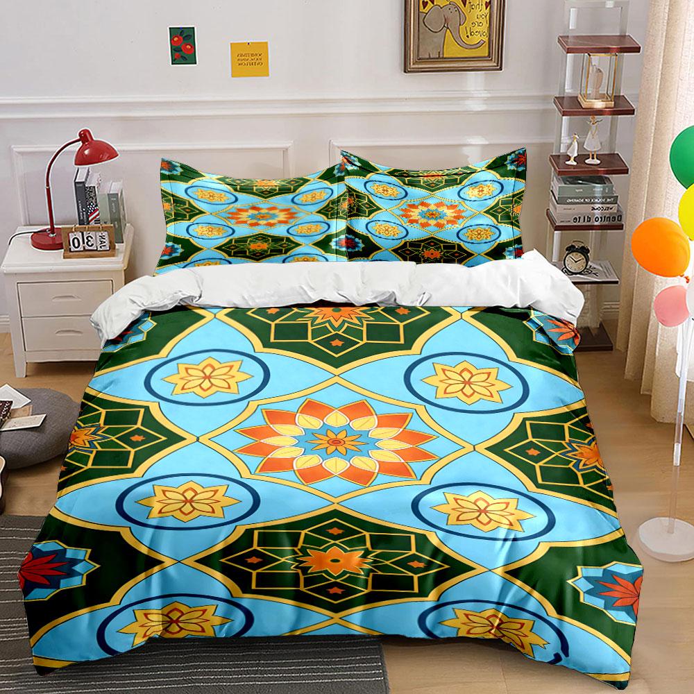 Circular geometric flower patterns. Bedding sets Duvet cover sets Duvet covers Pillowcases(1 * Duvet Cover 2 * Pillowcases, without duvet insert) 135x200cm
Circular geometric flower patterns. Bedding sets Duvet cover sets Duvet covers Pillowcases(1 * Duvet Cover 2 * Pillowcases, without duvet insert) 135x200cm