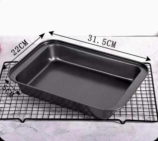 SHAON Non Stick Square Baking Tray with Deep Rounded Edges, Suitable for Safe Baking of Brownies, Millet Pudding, Bread Pudding in Ovens Small
SHAON Non Stick Square Baking Tray with Deep Rounded Edges, Suitable for Safe Baking of Brownies, Millet Pudding, Bread Pudding in Ovens Small