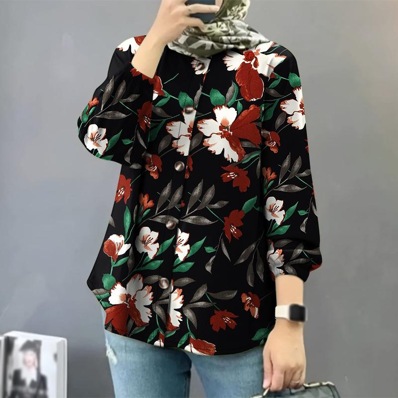 ZANZEA Жіноча повсякденна вільна блузка з круглим вирізом і довгим рукавом 4XL чорний
ZANZEA Жіноча повсякденна вільна блузка з круглим вирізом і довгим рукавом 4XL чорний