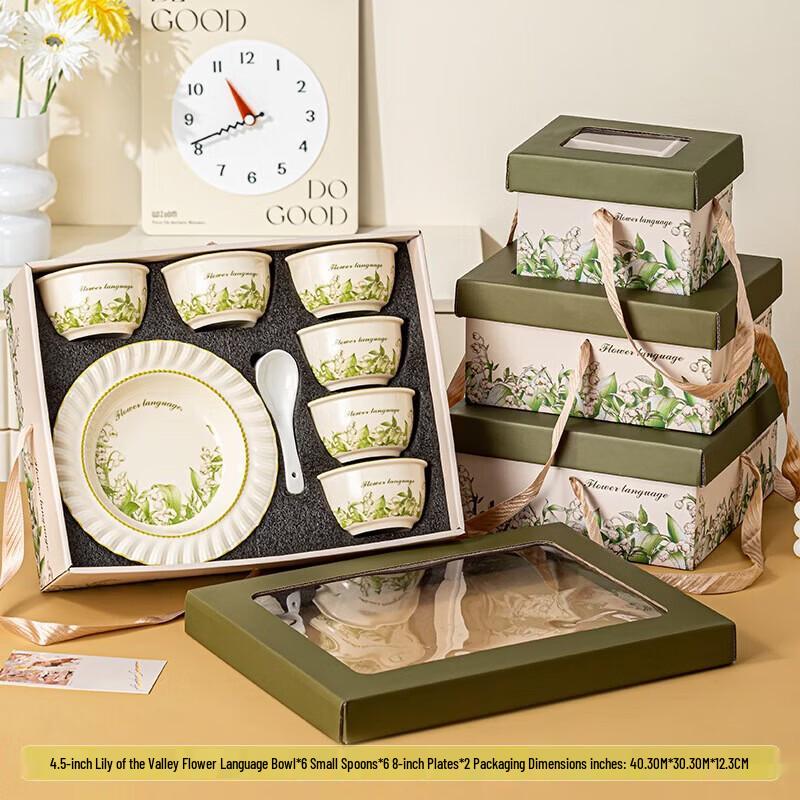 Pioneer Ceramic Dinnerware Gift Set 14-piece (6 Bowls, 6 Spoons, 2 Plates)
Pioneer Ceramic Dinnerware Gift Set 14-piece (6 Bowls, 6 Spoons, 2 Plates)