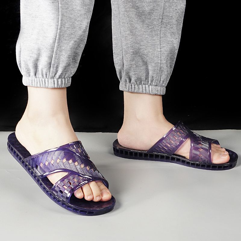 Anti Odor Summer Cow Tendon Men s Slippers Crystal Transparent Home Wear Resistant Anti Slip Bathroom Shower 45
Anti Odor Summer Cow Tendon Men s Slippers Crystal Transparent Home Wear Resistant Anti Slip Bathroom Shower 45