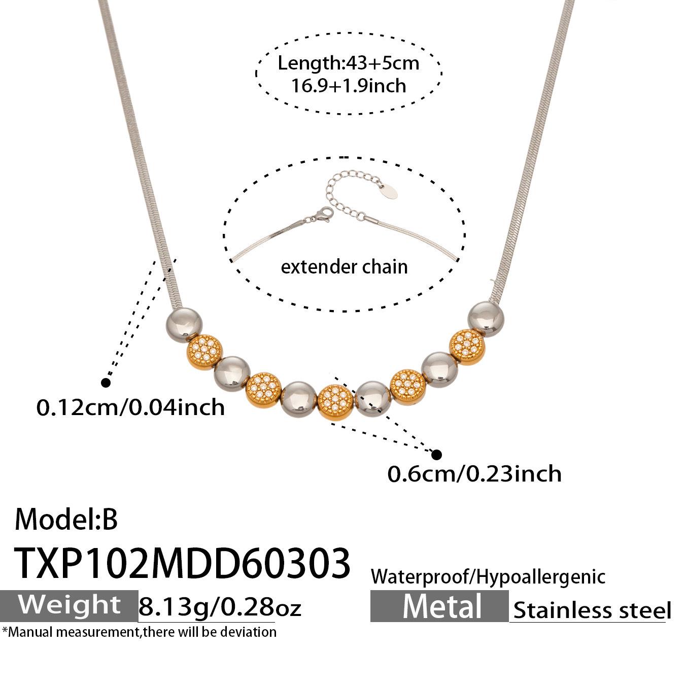 European & American Fashion Star Zirconium Necklace & Bracelet Set - Color-block Stainless Steel Jewelry
European & American Fashion Star Zirconium Necklace & Bracelet Set - Color-block Stainless Steel Jewelry