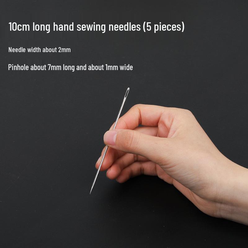 Очень длинная стальная игла для ручного шитья - Большое ушко для квилтов и толстых тканей
Очень длинная стальная игла для ручного шитья - Большое ушко для квилтов и толстых тканей