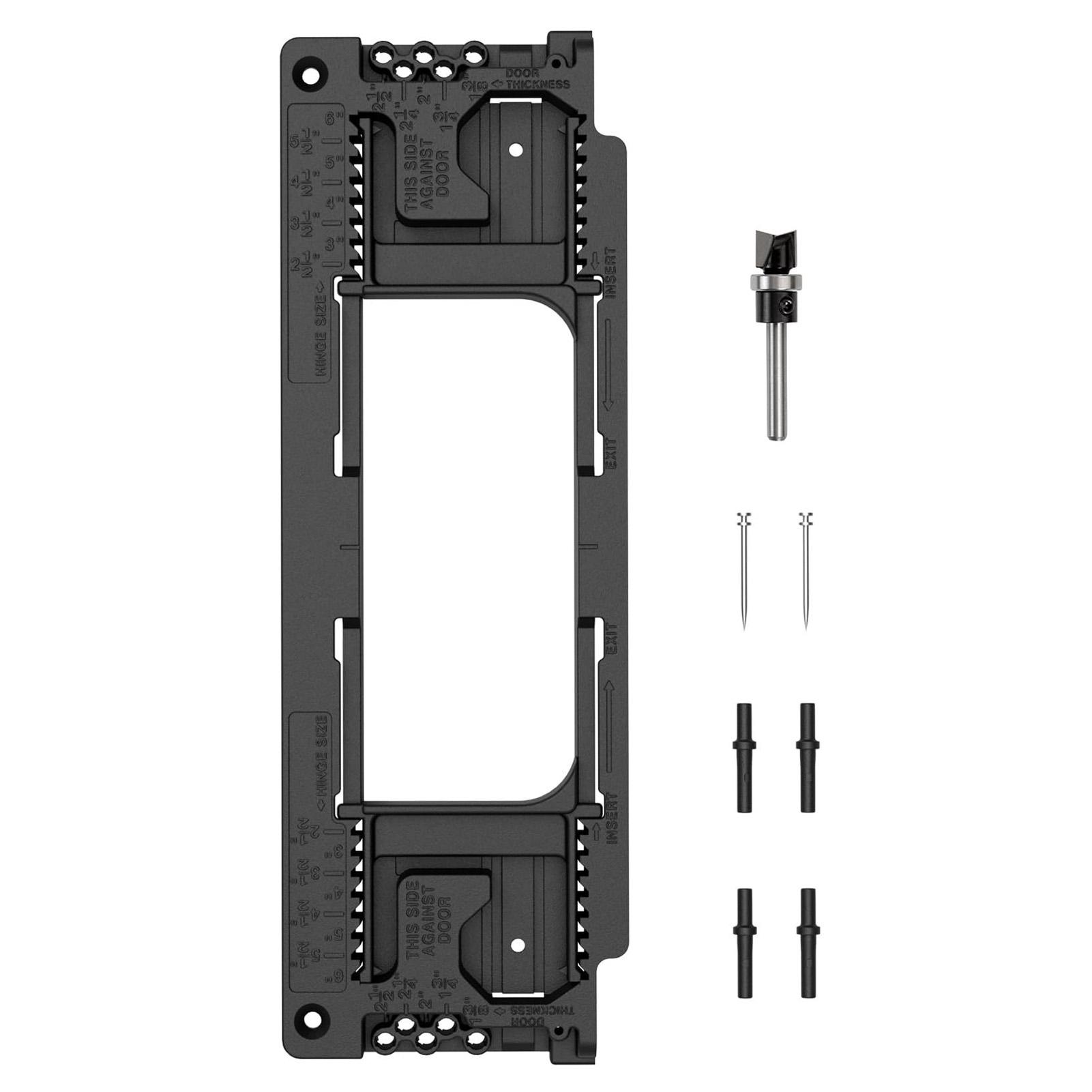 Hinge Drilling Jig Installation Locator Template for 212 to 6 Inch Hinges and 138 to 212 Inch
Hinge Drilling Jig Installation Locator Template for 212 to 6 Inch Hinges and 138 to 212 Inch